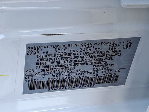 Used 2024 Nissan Sentra SV FWD image 26