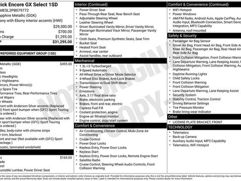 Used 2023 Buick Encore GX Select AWD/4WD image 6