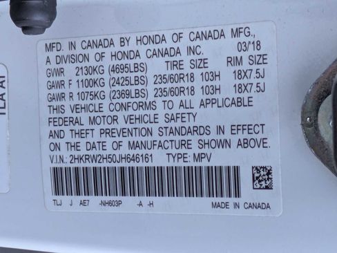 Certified 2018 Honda CR-V EX image 33