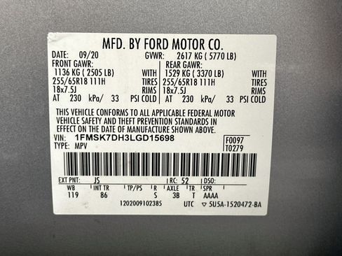 Used 2020 Ford Explorer XLT RWD image 12
