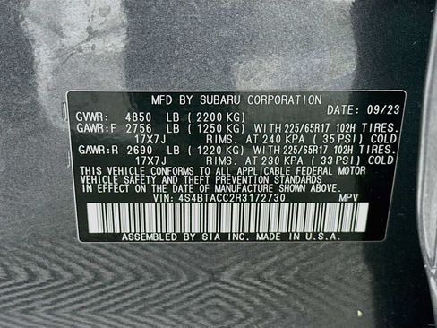 Certified 2024 Subaru Outback Premium AWD/4WD image 29