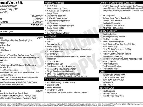 Certified 2025 Hyundai Venue SEL image 1