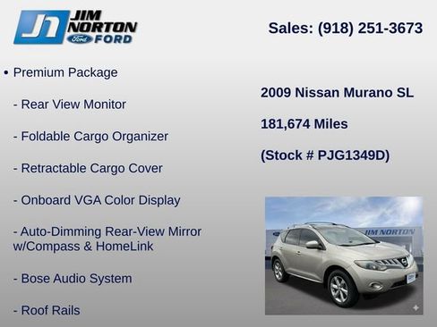 Used 2009 Nissan Murano SL w/ Leather Pkg AWD/4WD image 21