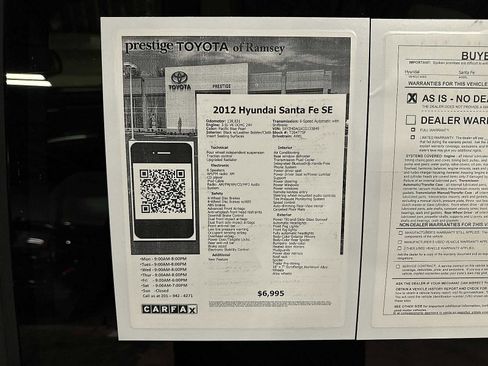 Used 2012 Hyundai Santa Fe SE image 13