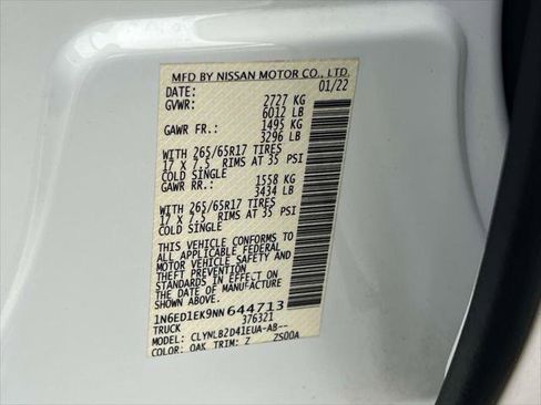 Used 2022 Nissan Frontier SV w/ Technology Package image 20