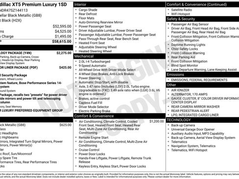 New 2025 Cadillac XT5 Premium Luxury w/ Technology Package image 36