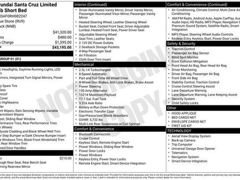 Used 2024 Hyundai Santa Cruz Limited image 23