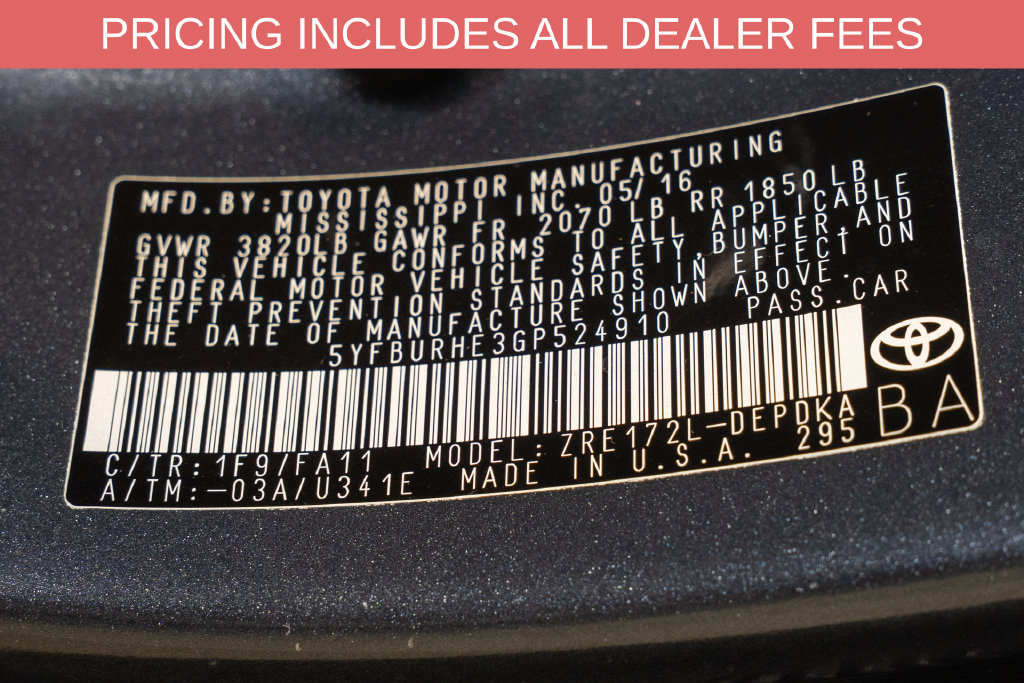 Used 2016 Toyota Corolla L FWD image 18