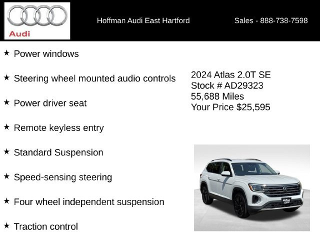 Used 2024 Volkswagen Atlas SE w/ Black Wheel Package AWD/4WD image 18