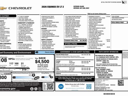 New 2026 Chevrolet Equinox EV LT image 4