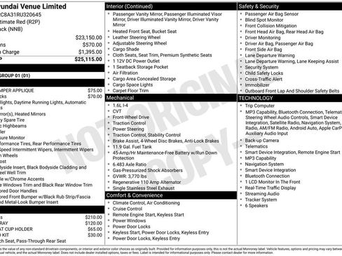 Certified 2024 Hyundai Venue Limited FWD image 32