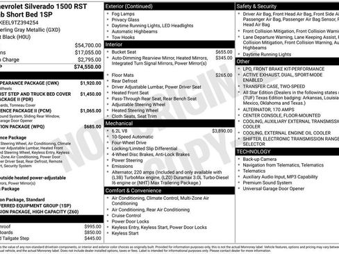 New 2026 Chevrolet Silverado 1500 RST w/ Dark Appearance Package AWD/4WD image 11
