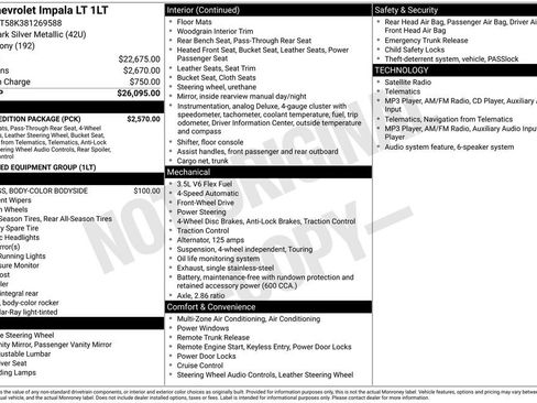 Used 2008 Chevrolet Impala LT w/ Luxury Edition Package FWD image 24