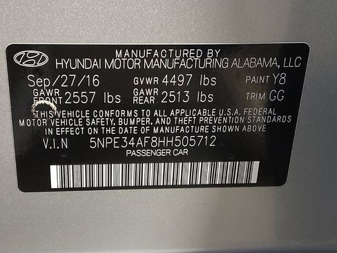 Used 2017 Hyundai Sonata Sport w/ Value Edition Package 02 image 33