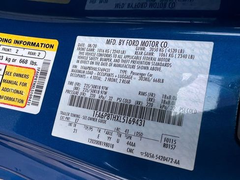 Used 2020 Ford Mustang Coupe w/ Equipment Group 101A RWD image 30