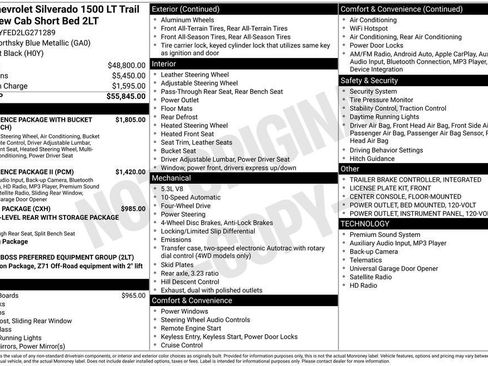 Used 2020 Chevrolet Silverado 1500 LT Trail Boss image 38