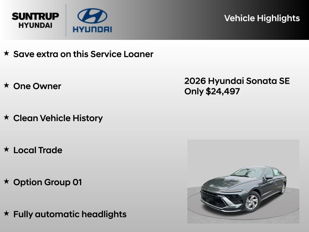 Used 2026 Hyundai Sonata SE FWD image 8