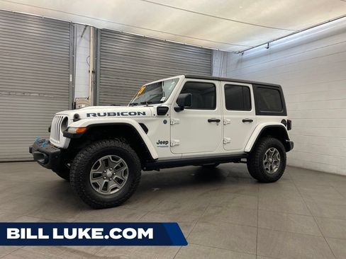Used 2021 Jeep Wrangler Unlimited Rubicon 4xe w/ Steel Bumper Group AWD/4WD image 1