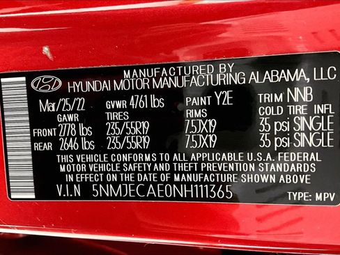 Certified 2022 Hyundai Tucson Limited AWD/4WD image 33