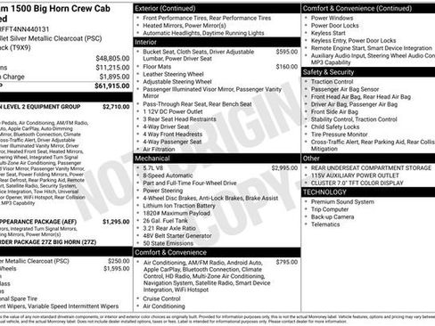 Used 2022 RAM 1500 Big Horn AWD/4WD image 2