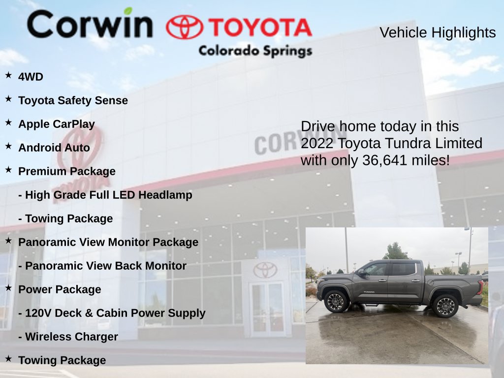 Used 2022 Toyota Tundra Limited AWD/4WD image 7