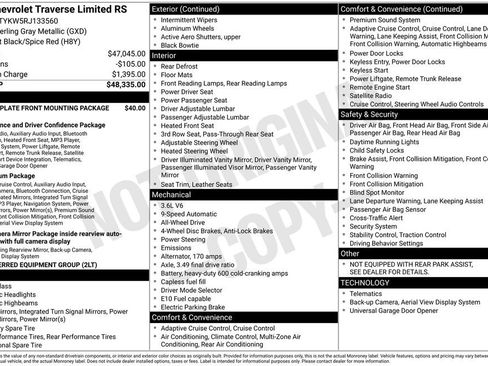 Used 2024 Chevrolet Traverse RS image 36