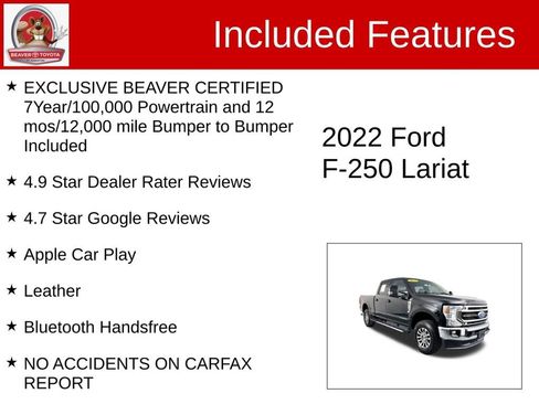 Used 2022 Ford F250 Lariat w/ Lariat Ultimate Package image 4