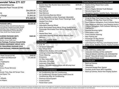 Used 2023 Chevrolet Tahoe Z71 w/ Luxury Package AWD/4WD image 4