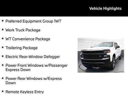 Used 2019 Chevrolet Silverado 1500 W/T w/ WT Convenience Package AWD/4WD image 5