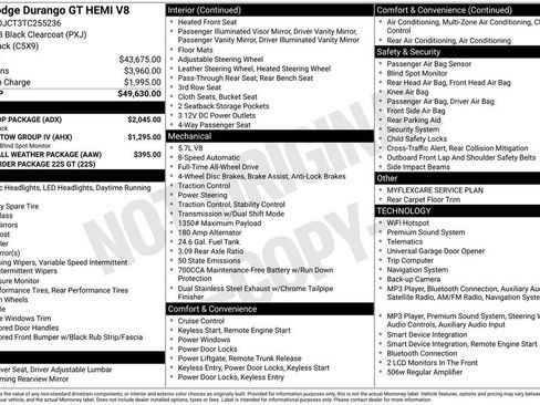 New 2026 Dodge Durango GT w/ Blacktop Package AWD/4WD image 32