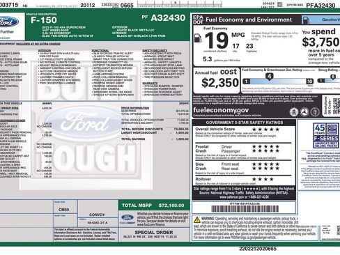 Certified 2023 Ford F150 Lariat w/ Equipment Group 502A High image 35