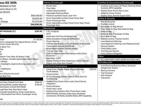 Used 2021 Lexus NX 300h AWD w/ Accessory Package image 12
