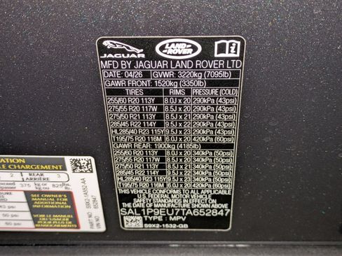 New 2026 Land Rover Range Rover Sport SE AWD/4WD image 59