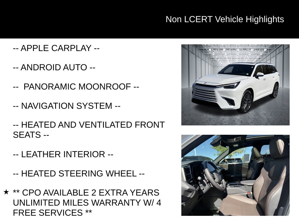 Certified 2024 Lexus TX 350 AWD w/ Captains Chair Package image 28