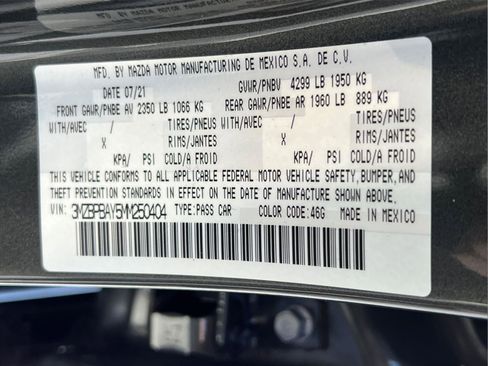 Used 2021 MAZDA MAZDA3 AWD 2.5 Turbo Sedan image 34