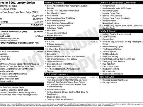 Used 2013 Chrysler 300 C Luxury Series w/ Harman Kardon Audio Group image 2