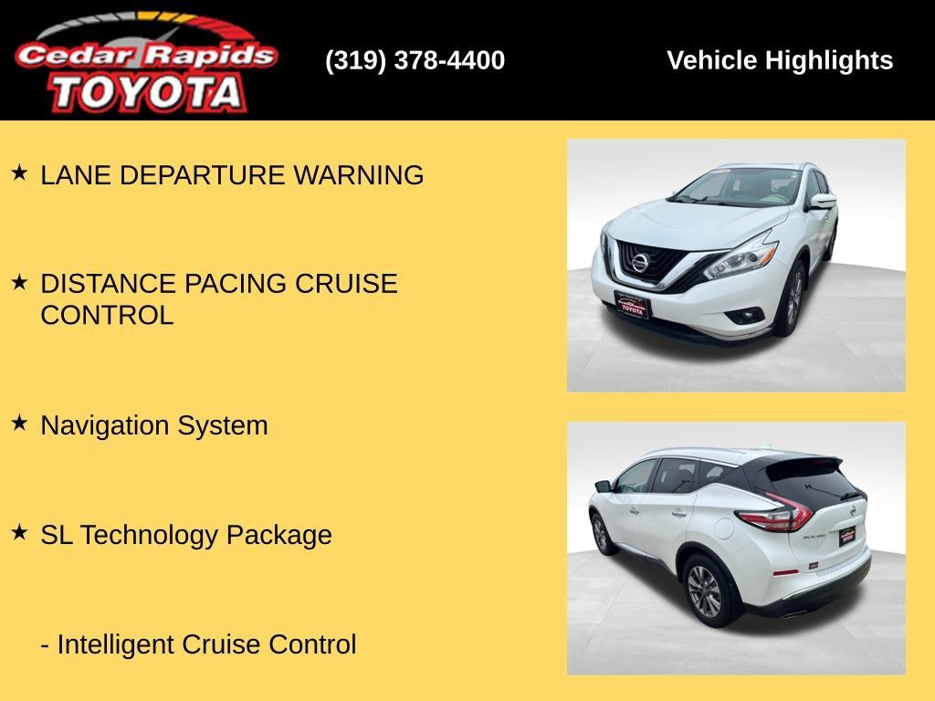 Used 2016 Nissan Murano SL w/ SL Technology Package AWD/4WD image 22