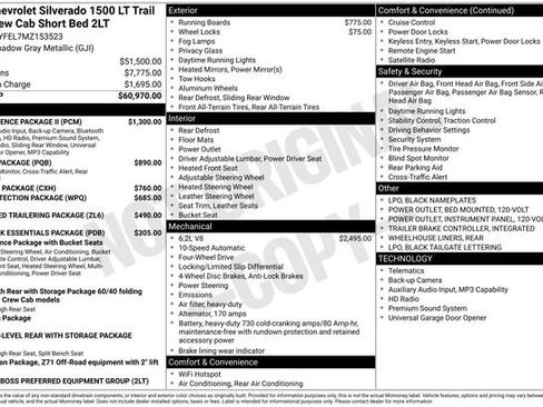 Used 2021 Chevrolet Silverado 1500 LT Trail Boss w/ Convenience Package II AWD/4WD image 9