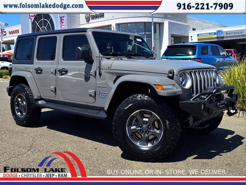 Used 2021 Jeep Wrangler Unlimited Sahara w/ Cold Weather Group AWD/4WD image 1