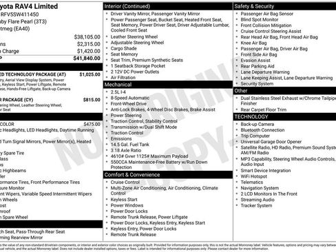 Used 2025 Toyota RAV4 Limited w/ Advanced Technology Package FWD image 11