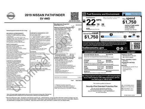 Used 2019 Nissan Pathfinder SV w/ Rock Creek Edition image 16