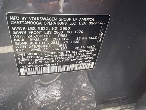 Used 2021 Volkswagen Atlas SE image 7