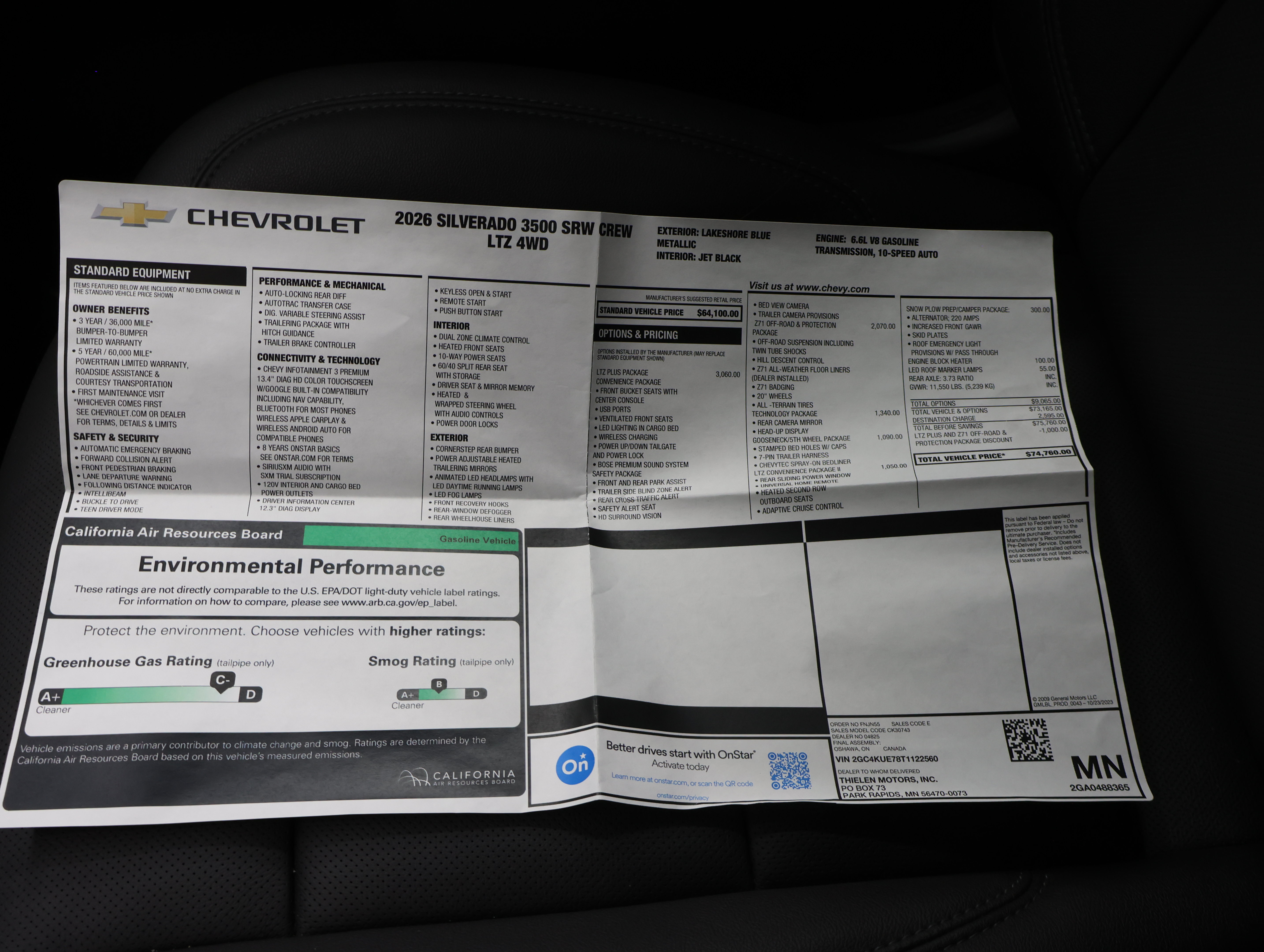 Used 2026 Chevrolet Silverado 3500 LTZ w/ LTZ Plus Package AWD/4WD image 69