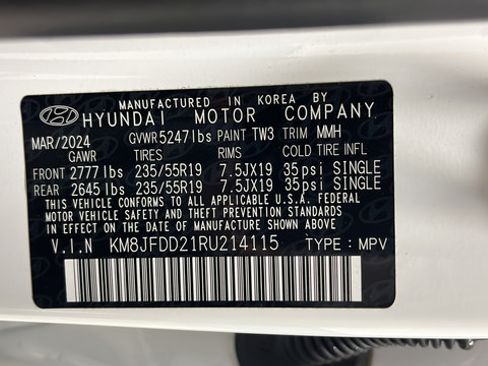Used 2024 Hyundai Tucson Limited AWD/4WD image 27