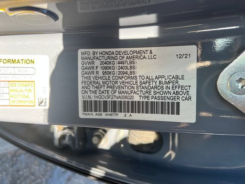 Certified 2022 Honda Accord Sport image 35