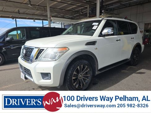 Used 2017 Nissan Armada Platinum w/ Captain Seat Package RWD image 1