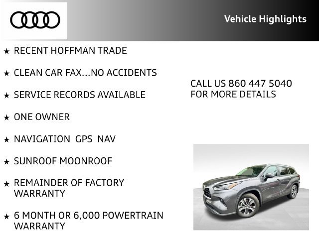 Used 2023 Toyota Highlander XLE w/ Protection Package #3 (TMS) AWD/4WD image 8