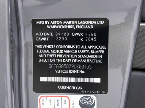 Used 2009 Aston Martin DBS Coupe image 70