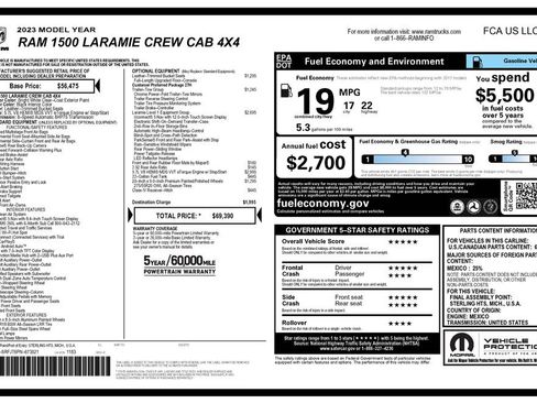 Certified 2023 RAM 1500 Laramie AWD/4WD image 3