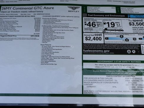 New 2026 Bentley Continental GTC image 24